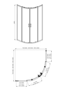 Душевой уголок Aquatek AQ ARI RO 10020CH 100x100см хром